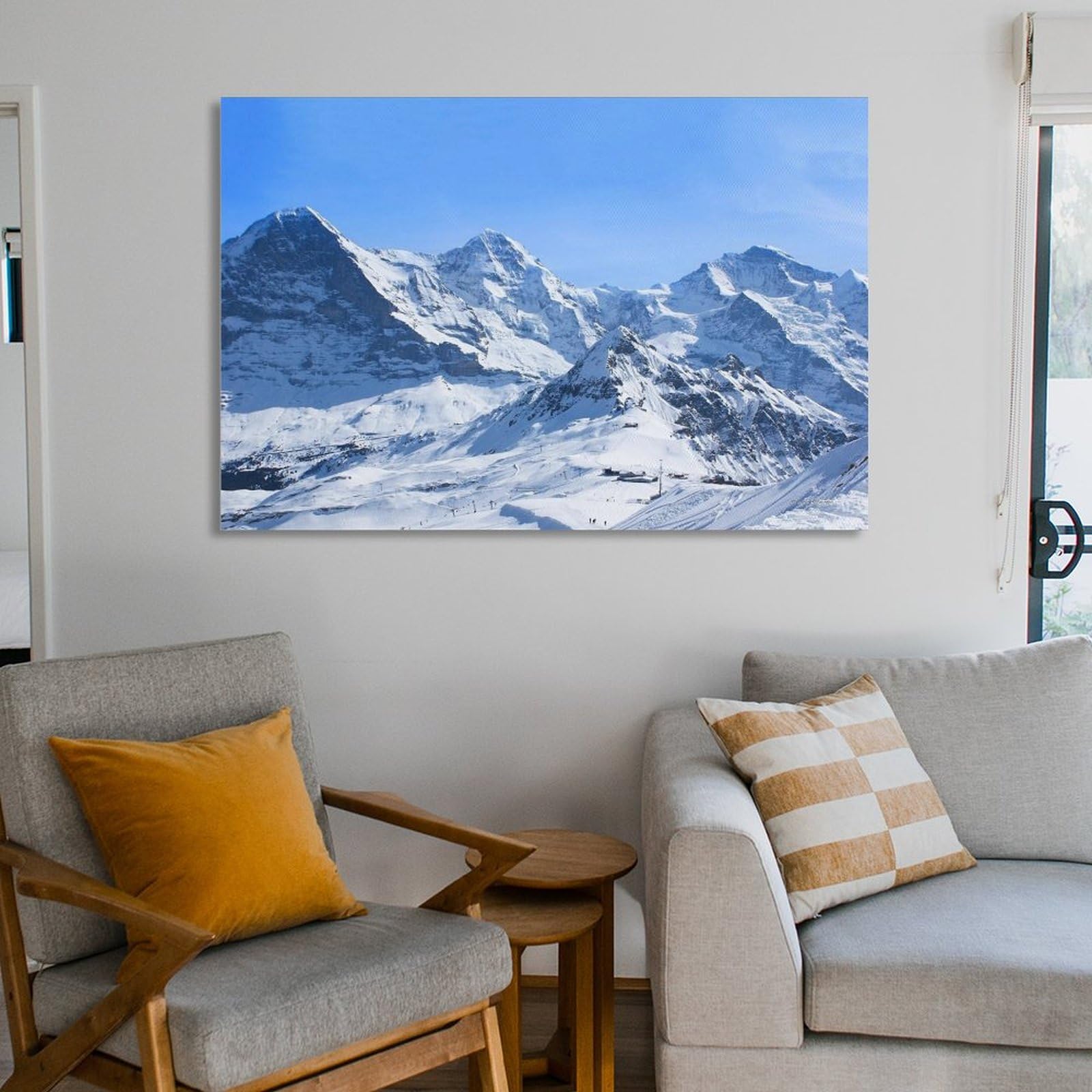 Amazon.co.jp: エベレスト冬雪山雪風景アート 風景有名な絵画 ポスター